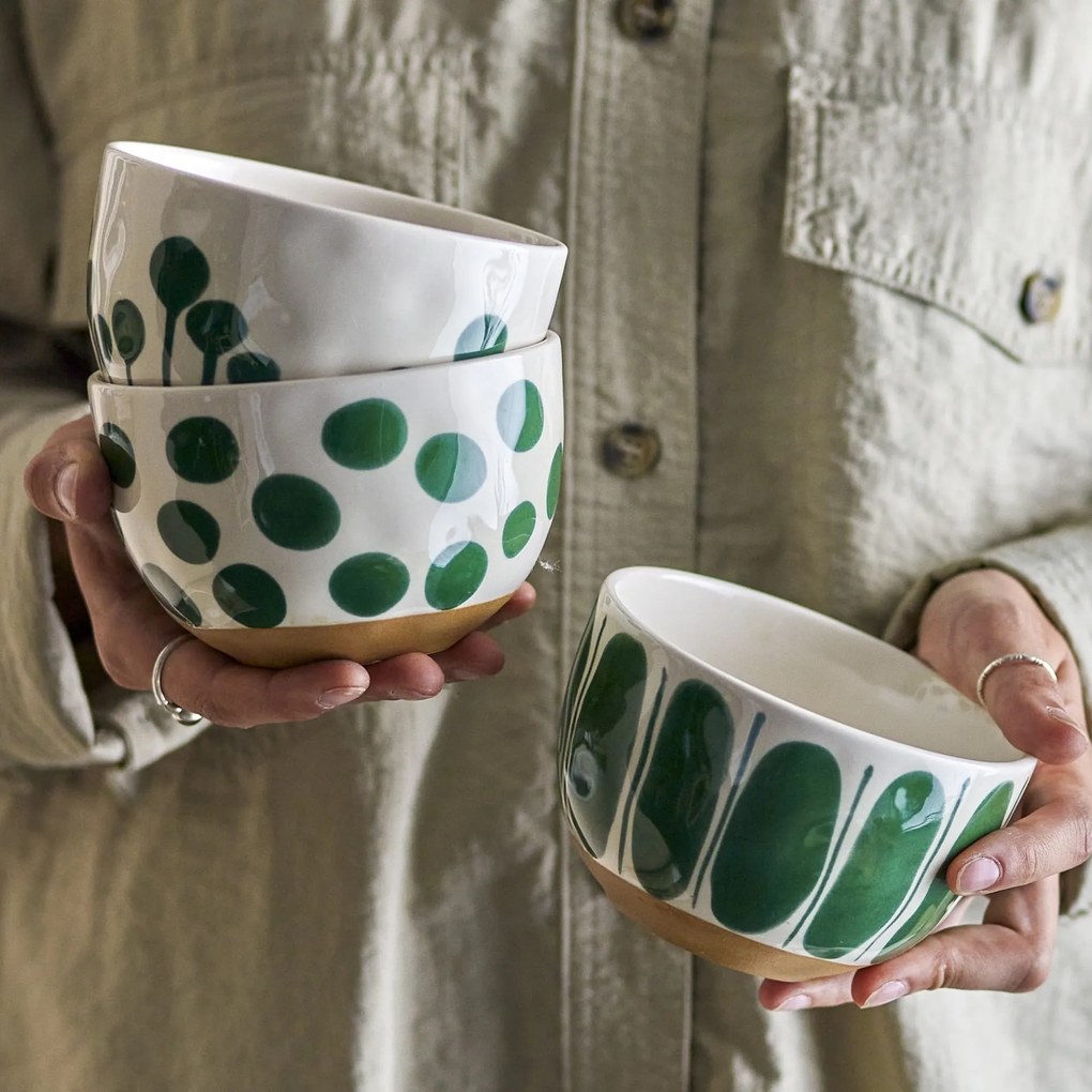 Bloomingville Keramická miska Linora Green 580 ml A