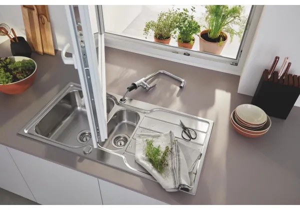 GROHE 31572SD1 - Drez K500 1000 × 500 mm nerezová oceľ