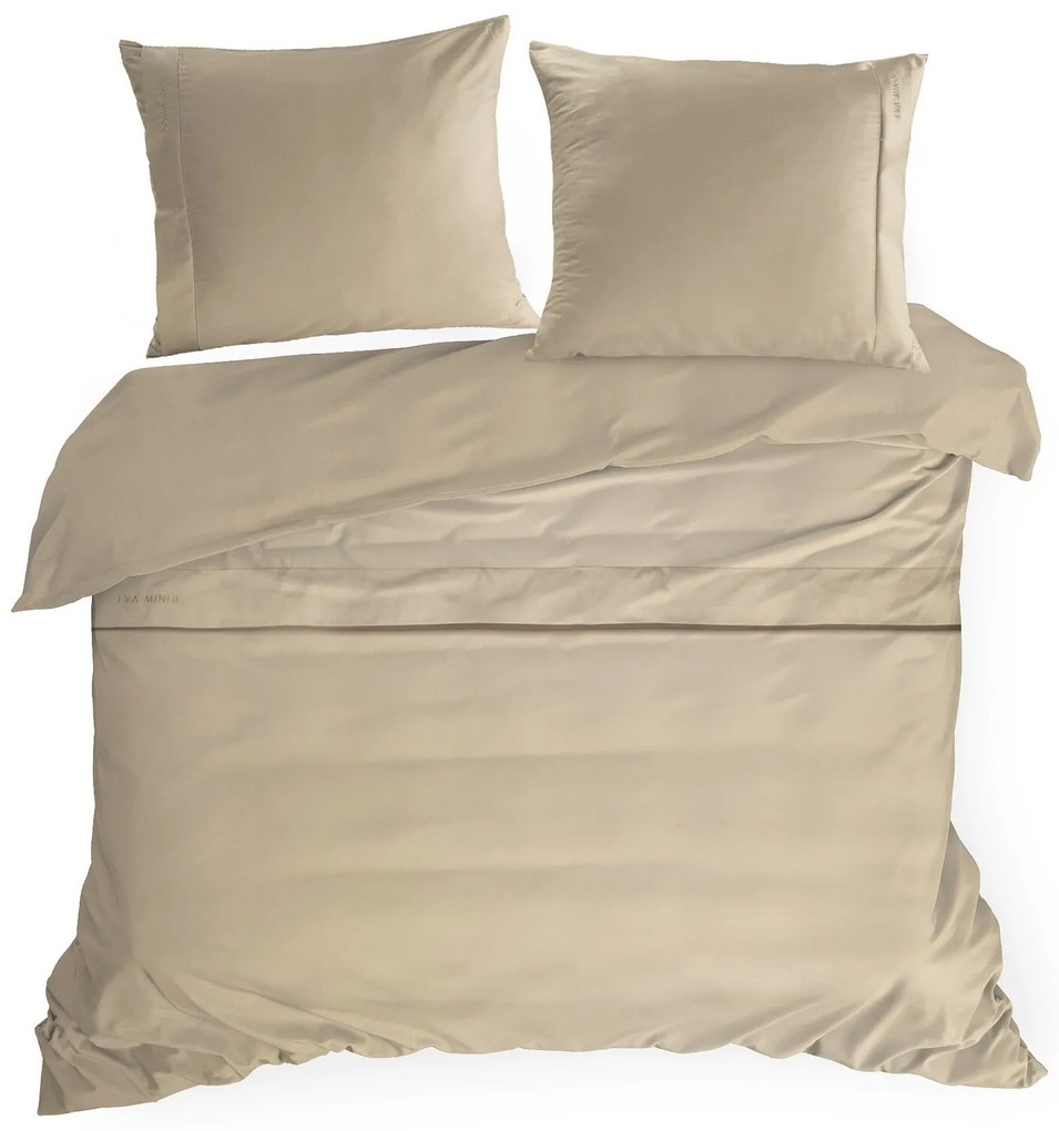 MAKOSATÉNOVÉ OBLIEČKY EVA MINGE ELEGANT1D 140X200 CM, 1 KS 70X80 CM BÉŽOVÉ