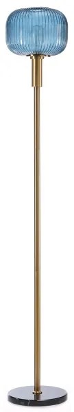 ONLI - Stojacia lampa DOROTY 1xE27/22W/230V modrá/zlatá