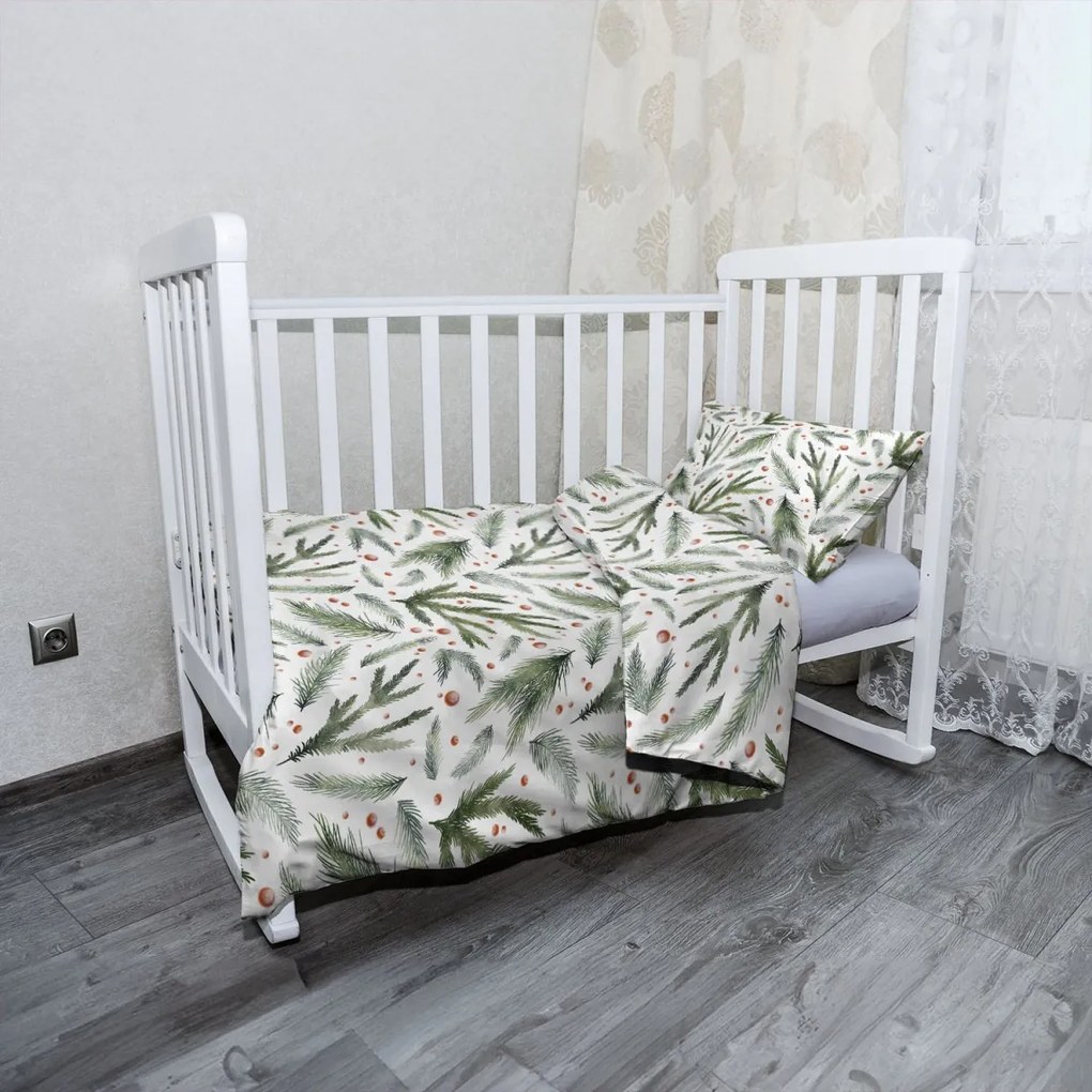 Sablio Mikroplyšové detské obliečky do postieľky Vôňa ihličia - 100x135 / 40x60