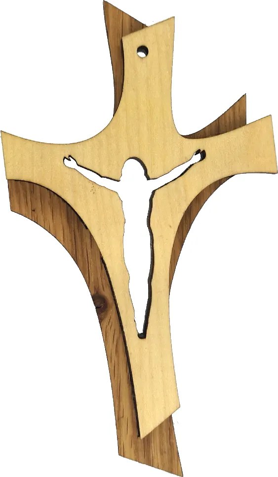 AMADEA Drevený kríž skladaný 16 cm