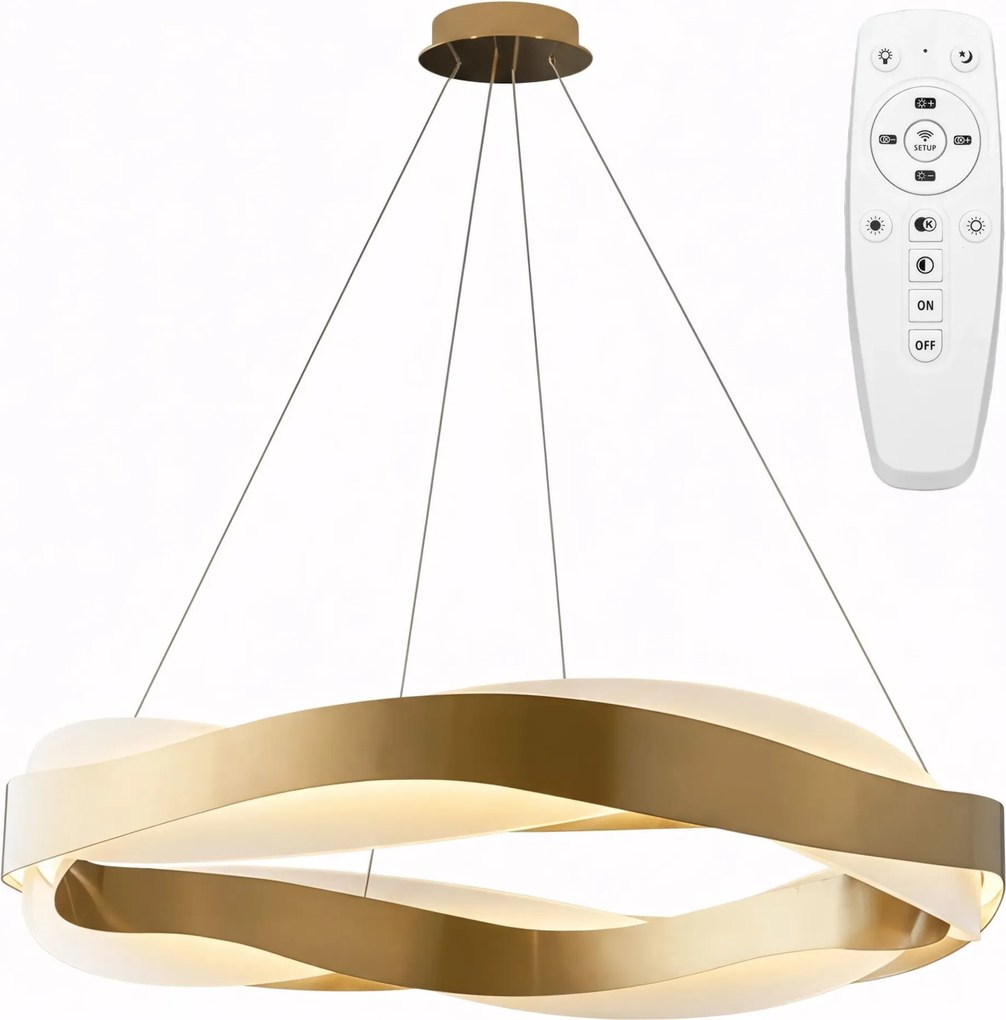 Toolight Toolight, LED stropné svietidlo APP1802-CP, zlatá matná, OSW-04060