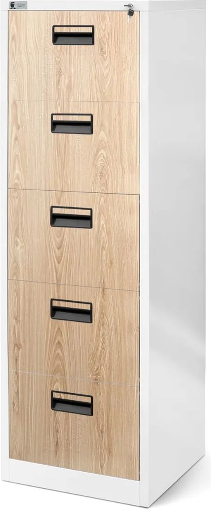 Kartotéková skriňa Sara: biela/dub sonoma 46x163 cm (1379)