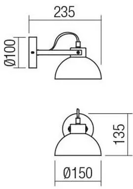 Redo 04-511 - Detské nástenné svietidlo EOLO 1xE27/42W/230V