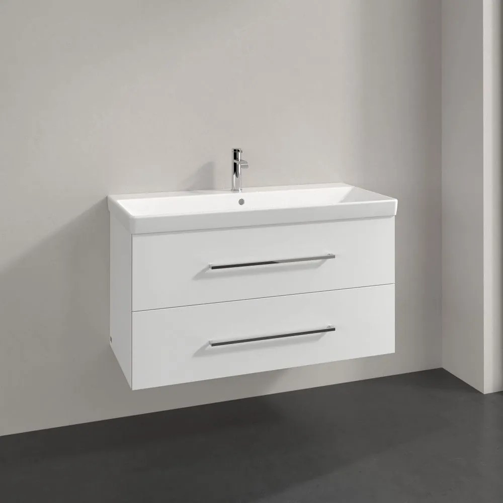 VILLEROY & BOCH Avento závesná skrinka pod umývadlo, 2 zásuvky, 980 x 452 x 514 mm, Crystal White, A89200B4