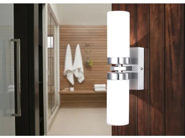 Globo 7816 - Kúpeľňové nástenné svietidlo SPACE 2xE14/40W/230V IP44