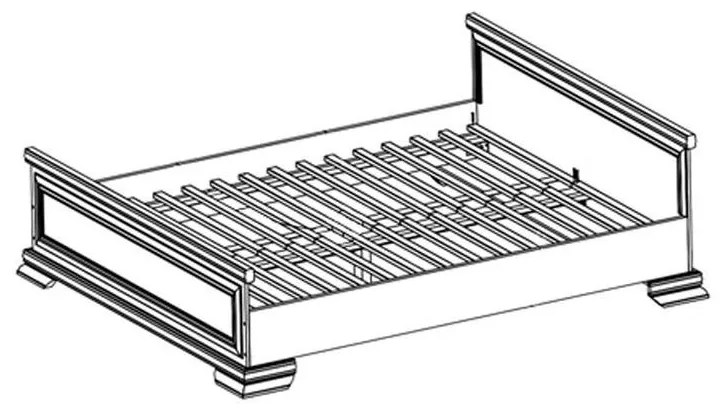 Gala nábytok Posteľ KORA KLS 160x200