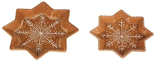 Súprava dekoračná perníková tácka, 2 ks, keramika