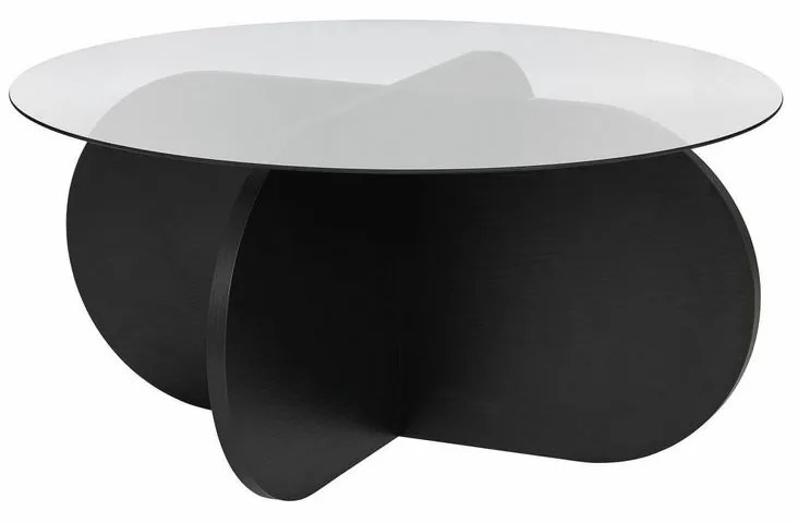 Konferenčný stolík Aeris Black s tmavým sklom