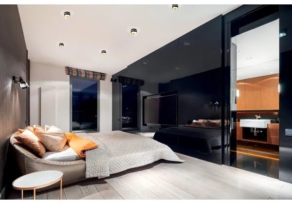 Kanlux 29234 - Podhľadové svietidlo GOVIK GU10/10W čierna/zlatá