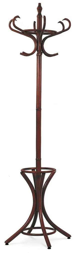 Drevený stojanový vešiak tmavohnedá, 52 x 186 cm