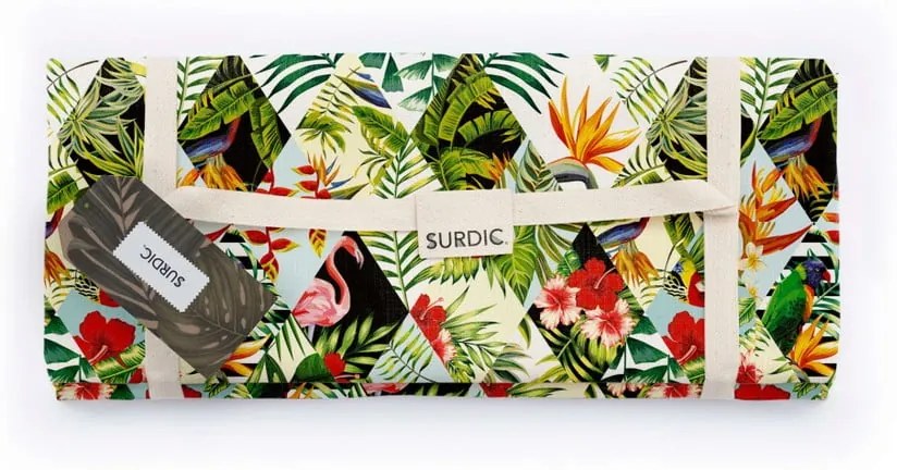 Pikniková deka Surdic Manta Picnic Tropical Patchwork, 170 x 140 cm