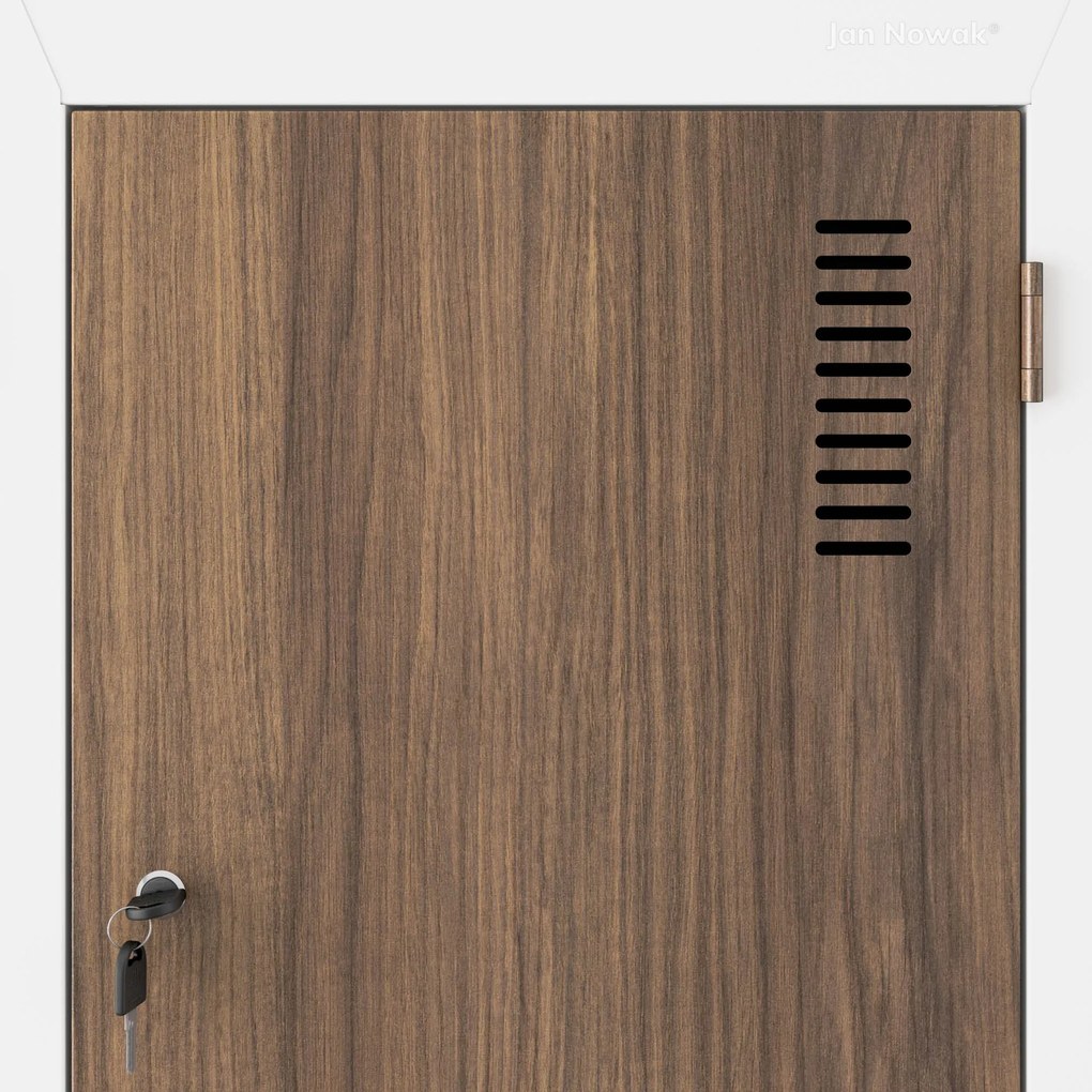 Šatníková skriňa typu L biela, orech, 800x1850x450 mm: JULIA Eco Design