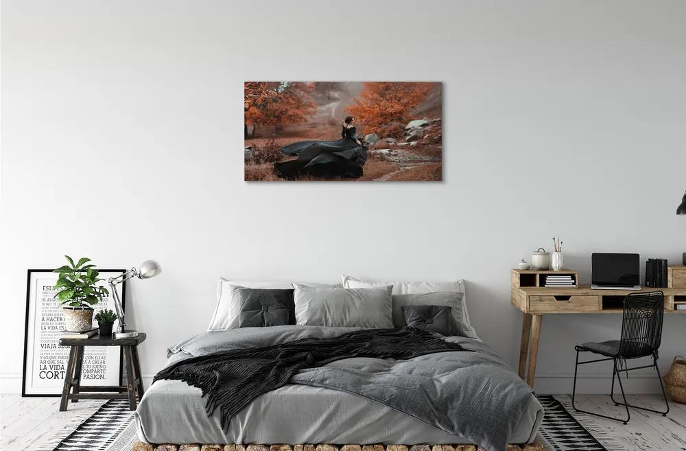 Obraz canvas Ženské jesenné hory 140x70 cm