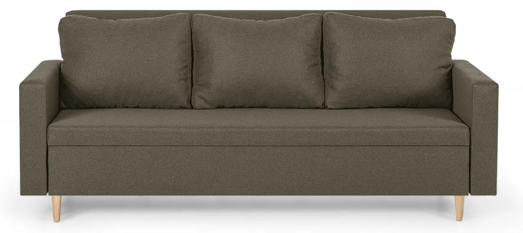 Trojmiestna pohovka s funkciou spania KENO Hnedá