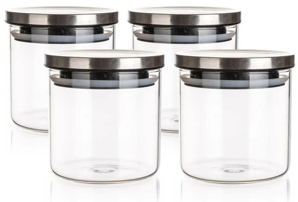 Dóza sklenená FREIA 650 ml, s viečkom, 0,65 l