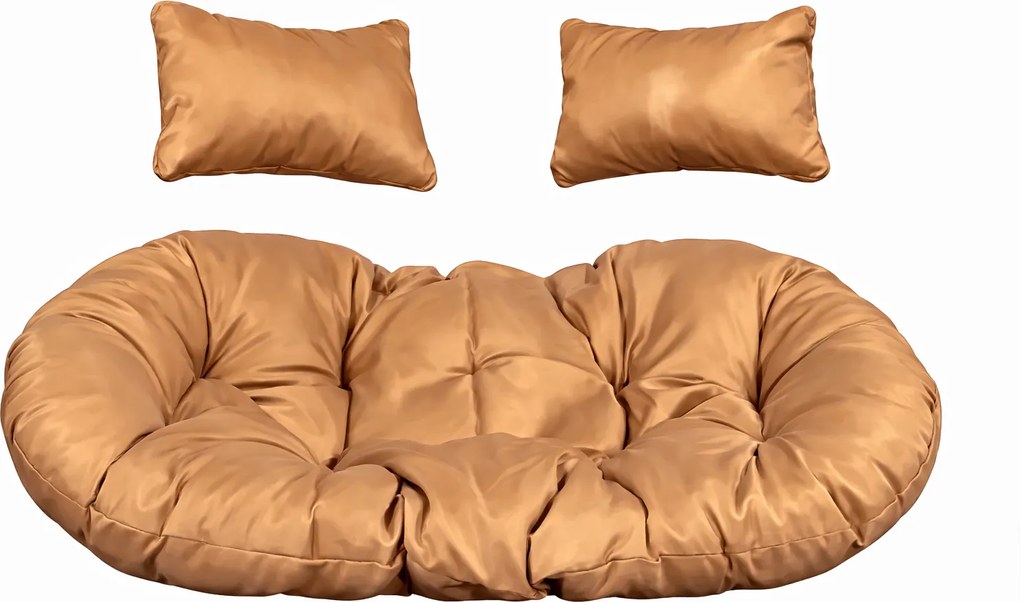 Vankúš na závesné hojdacie dvojkreslo - hnedý