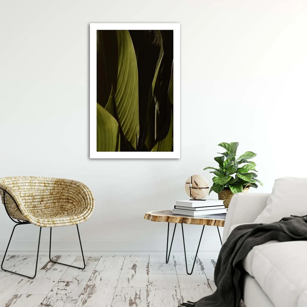 Gario Plagát Zelené listy trópov Farba rámu: Bez rámu, Rozmery: 40 x 60 cm