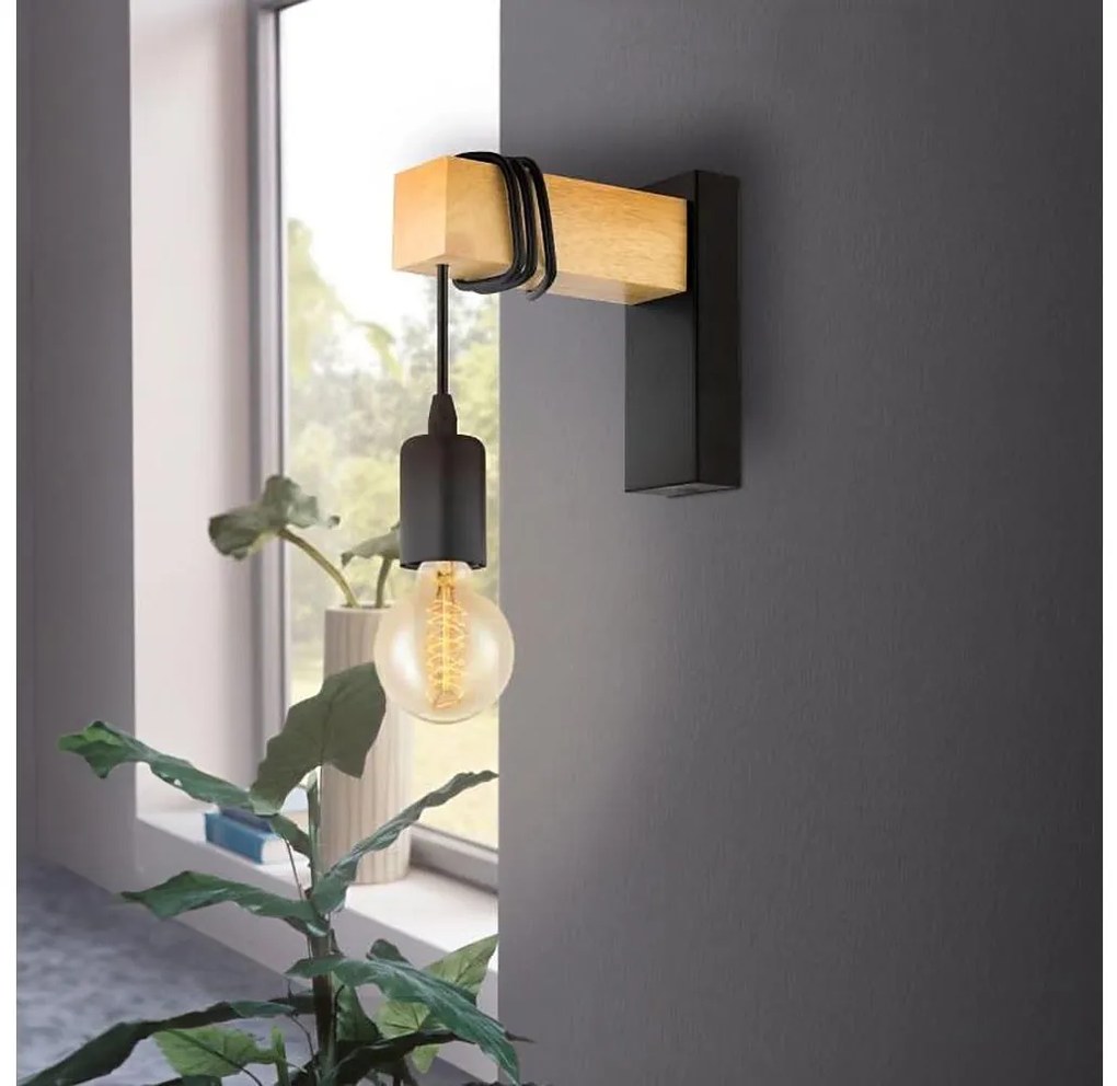 Eglo 32917 - Nástenné svietidlo TOWNSHEND 1xE27/10W/230V