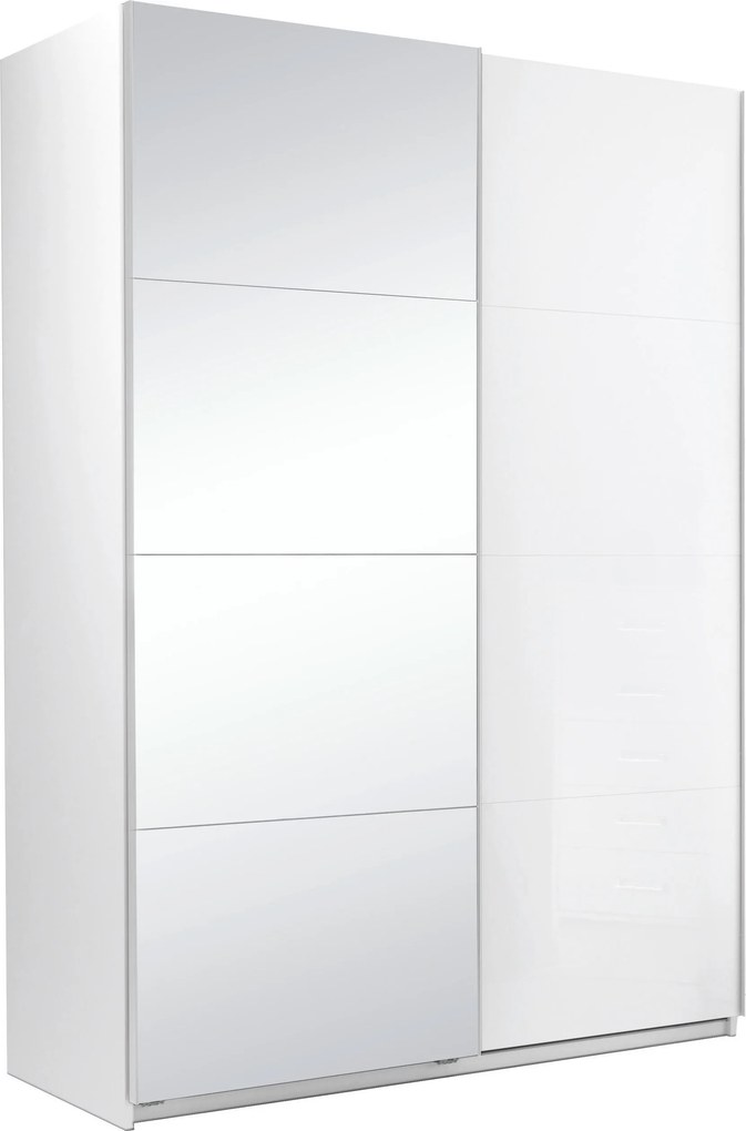 XXXLutz SKRIŇA S POSUVNÝMI DVERAMI, biela, 150/210/62 cm P & B - Skrine - 000885000901