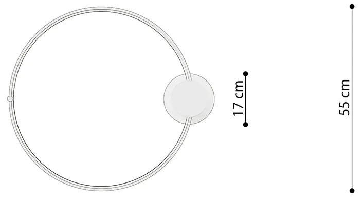 Sollux Stropné svietidlo RIO 55 golden LED 3000K