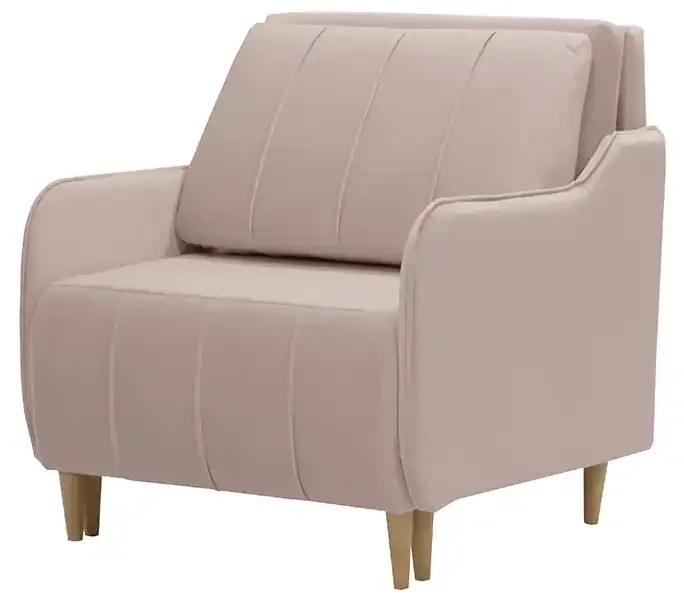 Kreslo GALA s funkciou spania Světle růžová