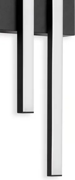 Telefunken - LED Vonkajšie nástenné svietidlo 2xLED/4W/230V IP44 čierna