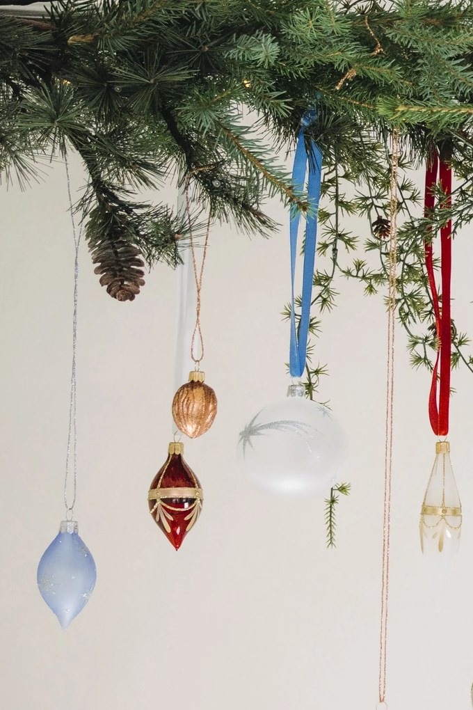 Bella Rose Sklenená vianočná ozdoba Baňka Mat Kometa