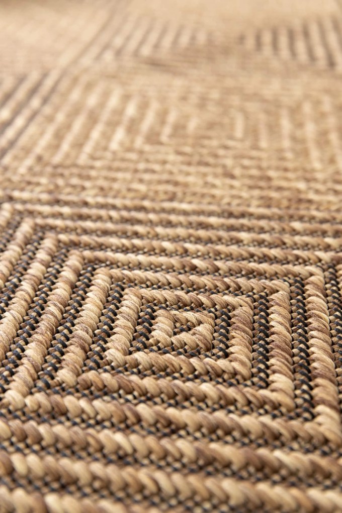 Kusový koberec Jack 28811-077 - na von aj na doma, 80x150, hnedá, chodba / predsieň, Balta