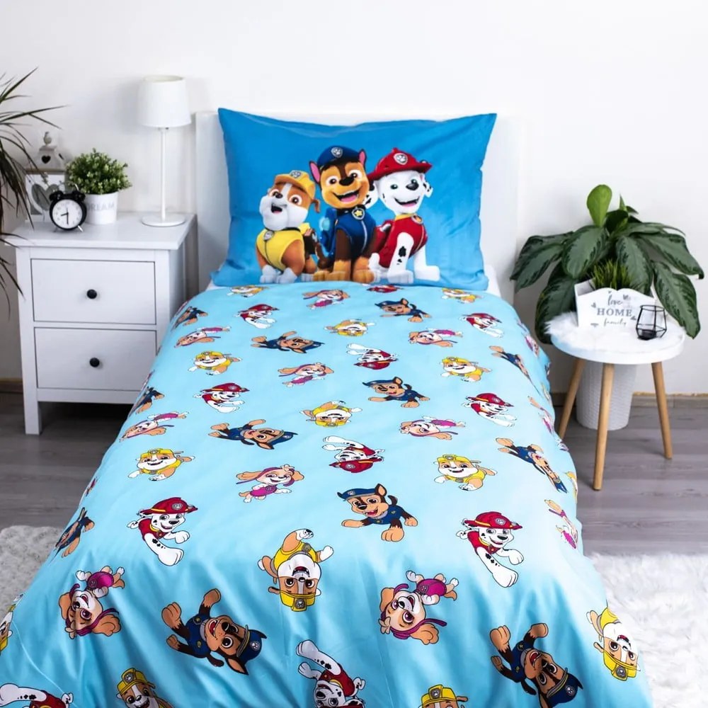 Detské obliečky na jednolôžko z mikrovlákna 140x200 cm Paw Patrol - Jerry Fabrics
