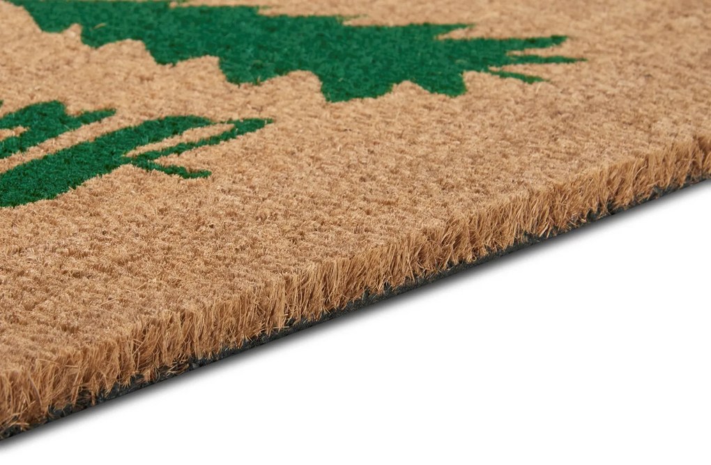 Rohožka 3 stromy vianočné 105671 – na von aj na doma, 45x75, zelená, chodba / predsieň, Hanse Home