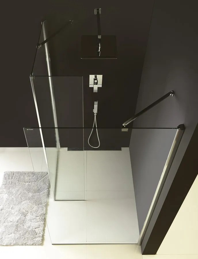 Polysan Polysan, MODULAR SHOWER prídavný panel na inštaláciu na stenu modulu 2, 1000 mm, ľavý, MS2B-100L