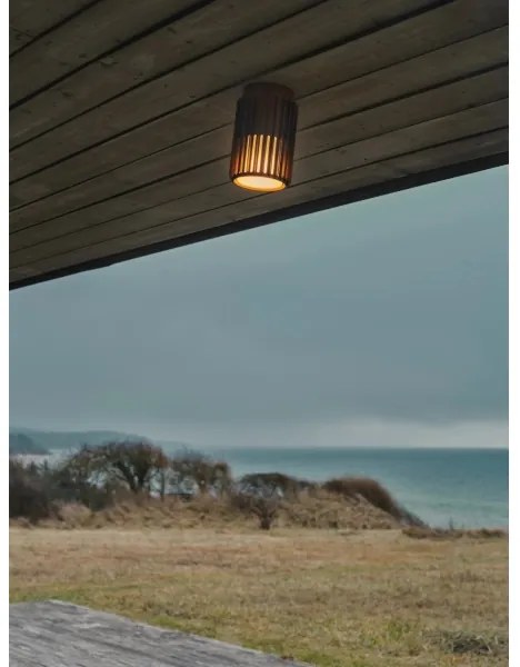 Nordlux - Vonkajšie stropné svietidlo ALUDRA 1xE27/15W/230V hnedá