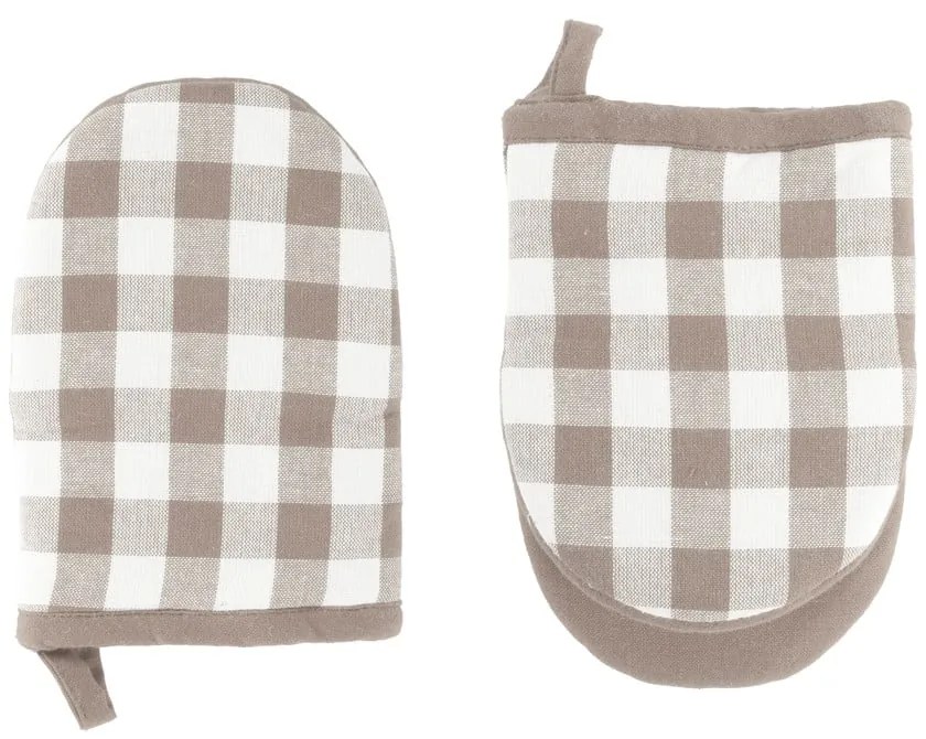 Bavlnené kuchynské rukavice v súprave 2 ks Gingham – Tiseco Home Studio