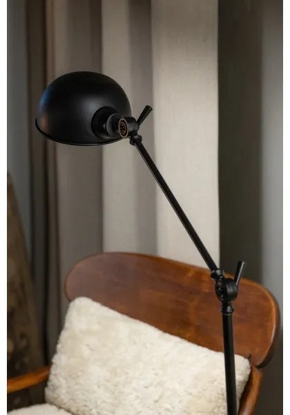 Markslöjd 108586 - Stojacia lampa PORTLAND 1xE27/40W/230V čierna