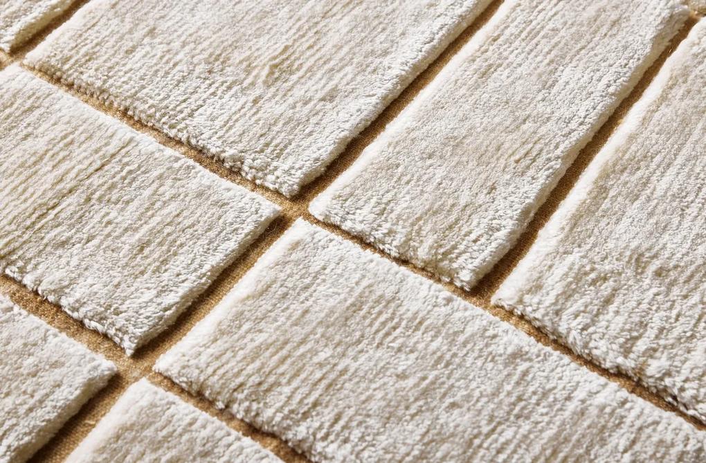 Diamond Carpets koberce Ručne viazaný kusový koberec Radiant Mohair DESP P41 Mohair White - 240x300 cm