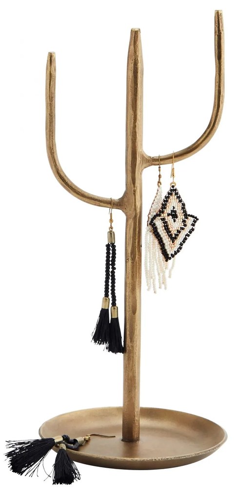 MADAM STOLTZ Kovový stojan na šperky Gold 24 cm