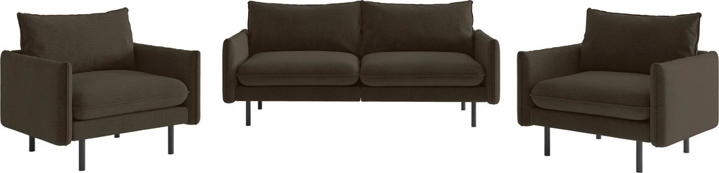 XXXLutz SEDACIA ZOSTAVA, textil, hnedá Livetastic - Online Only obývacie izby - 001968008102