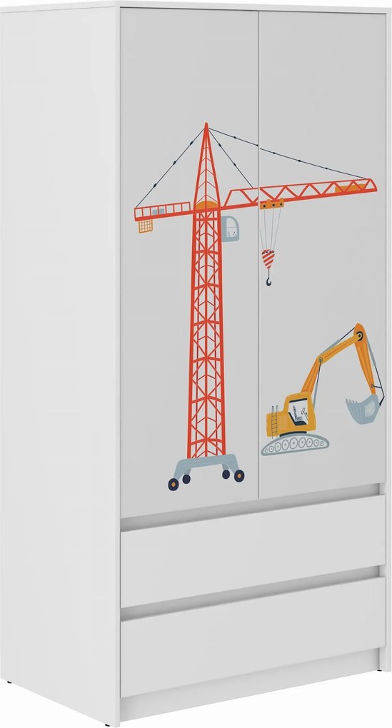 Wooden Toys Detská skriňa B-9 Stroje