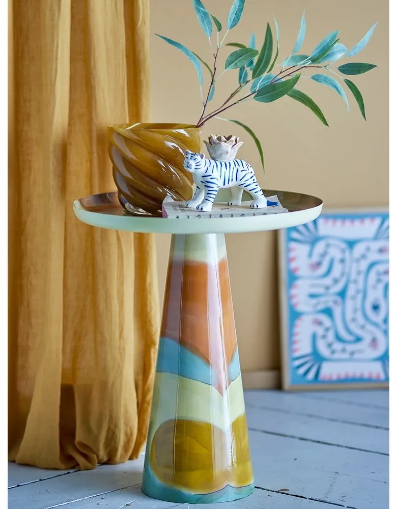 Kovový okrúhly odkladací stolík ø 45,5 cm Brooke – Bloomingville