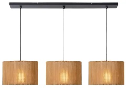 Lucide 03429/03/30 - Luster na lanku MAGIUS 3xE27/40W/230V bambus