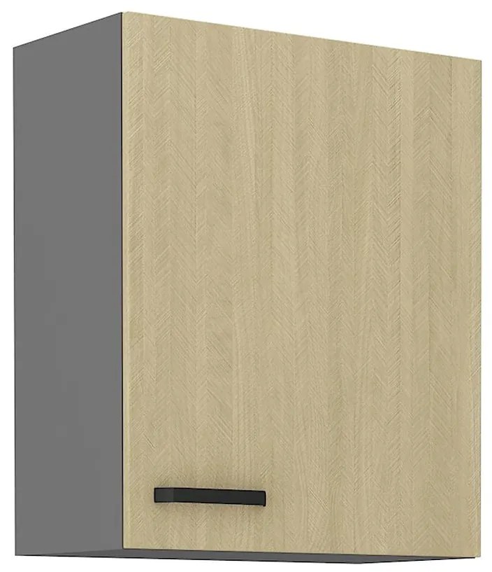 Kuchynská skrinka SCANDI jedľa/antracitová 60g-72 1f