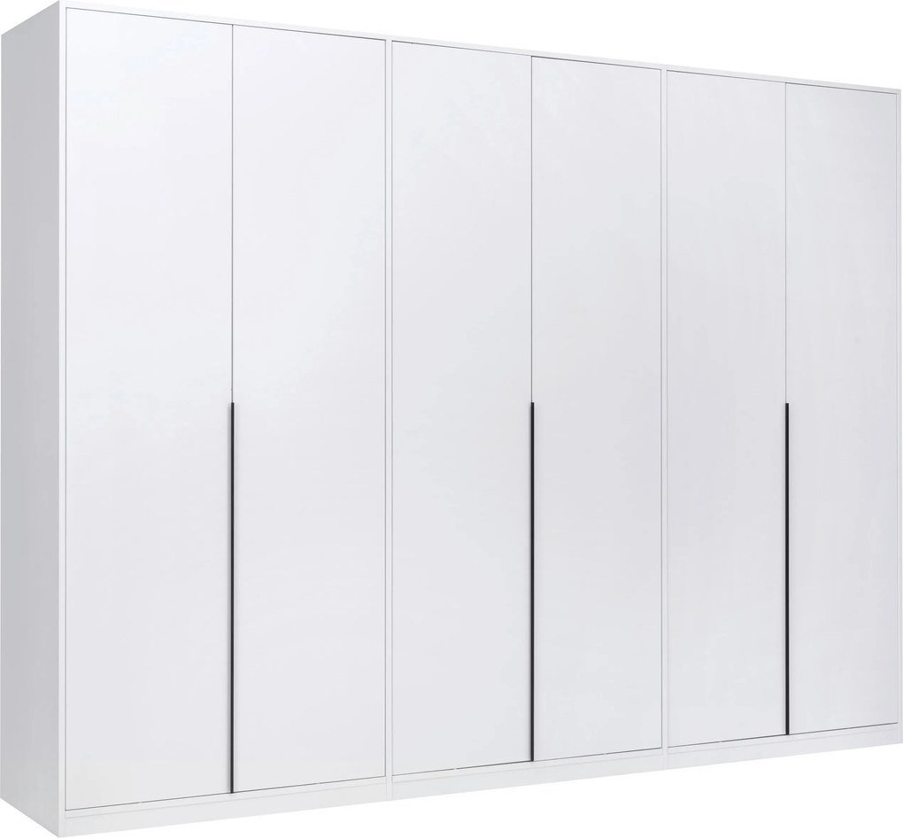 XXXLutz SKRIŇA S OTOČNÝMI DVERAMI, biela, 276/211/53 cm P & B - Skrine - 000885001608