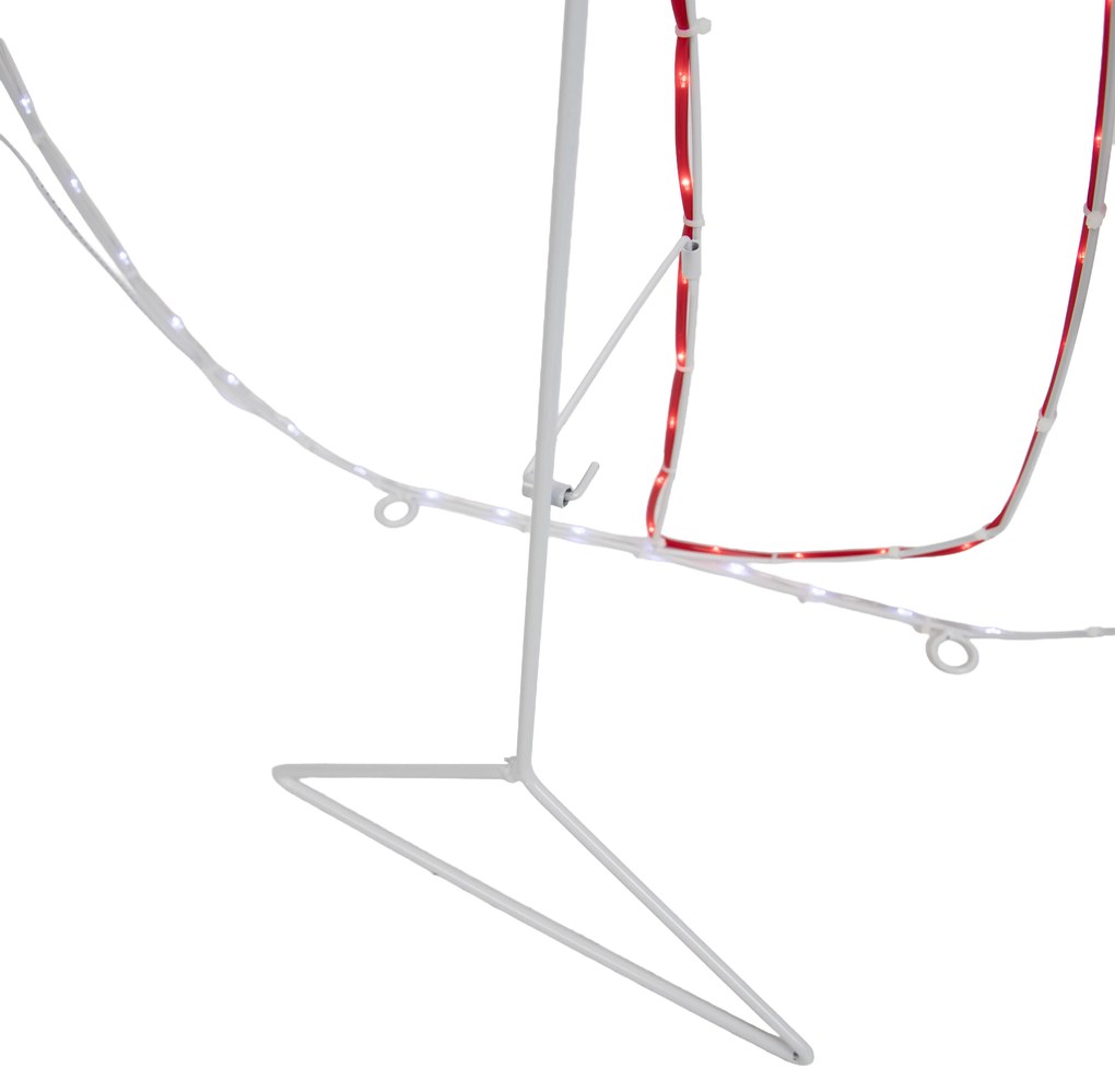 Vianočná stojaca lampa Snehuliak 116 cm vrátane LED s časovačom IP44 - Pax