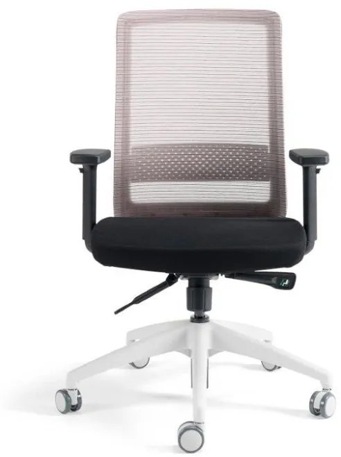 Kancelárska ergonomická stolička S30 — látka, viac farieb Bez podhlavníka Modrá