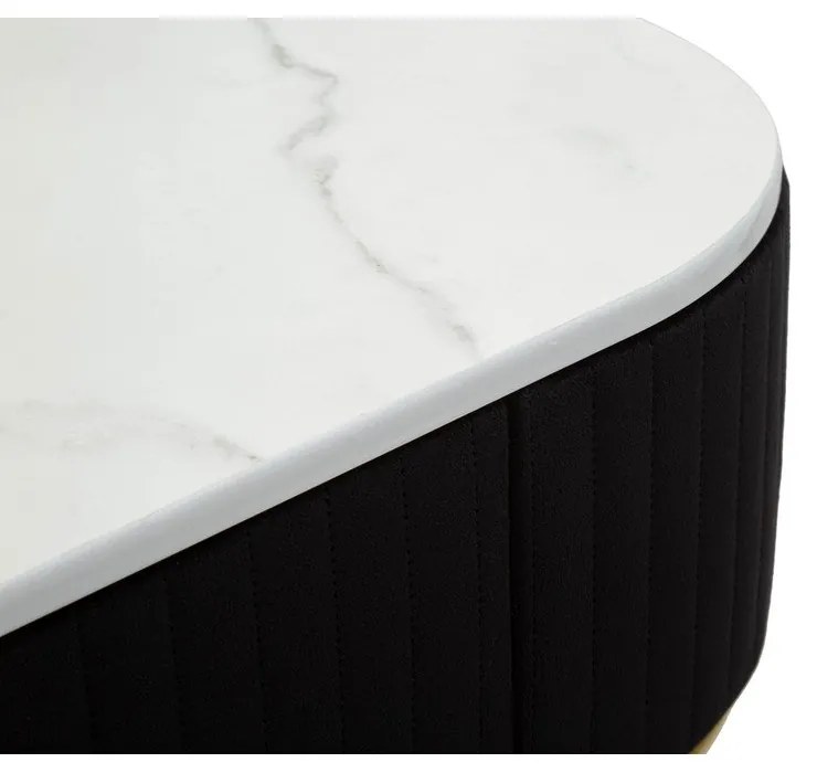 Konzolový stolík v čierno-zlatej farbe 43x100 cm Montpellier – Mauro Ferretti