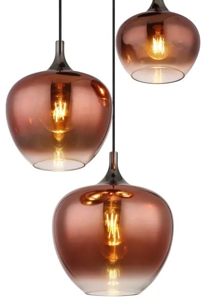 Globo 15548-3HG - Luster na lanku MAXY 3xE27/40W/230V medená