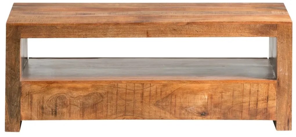 furniture-nabytek.cz - Masivní TV stolek Country z mangového dřeva, lakovaný, hnědý – 115×45×55 cm