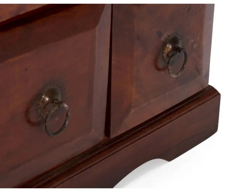 furniture-nabytek.cz - Masívna komoda lekárnika Texas z akácie, lakovaná, hnedá